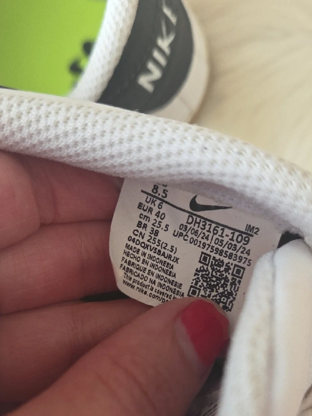Nike Womens Court Legacy Nature White Sneakers Anthracite Gum 8.5M